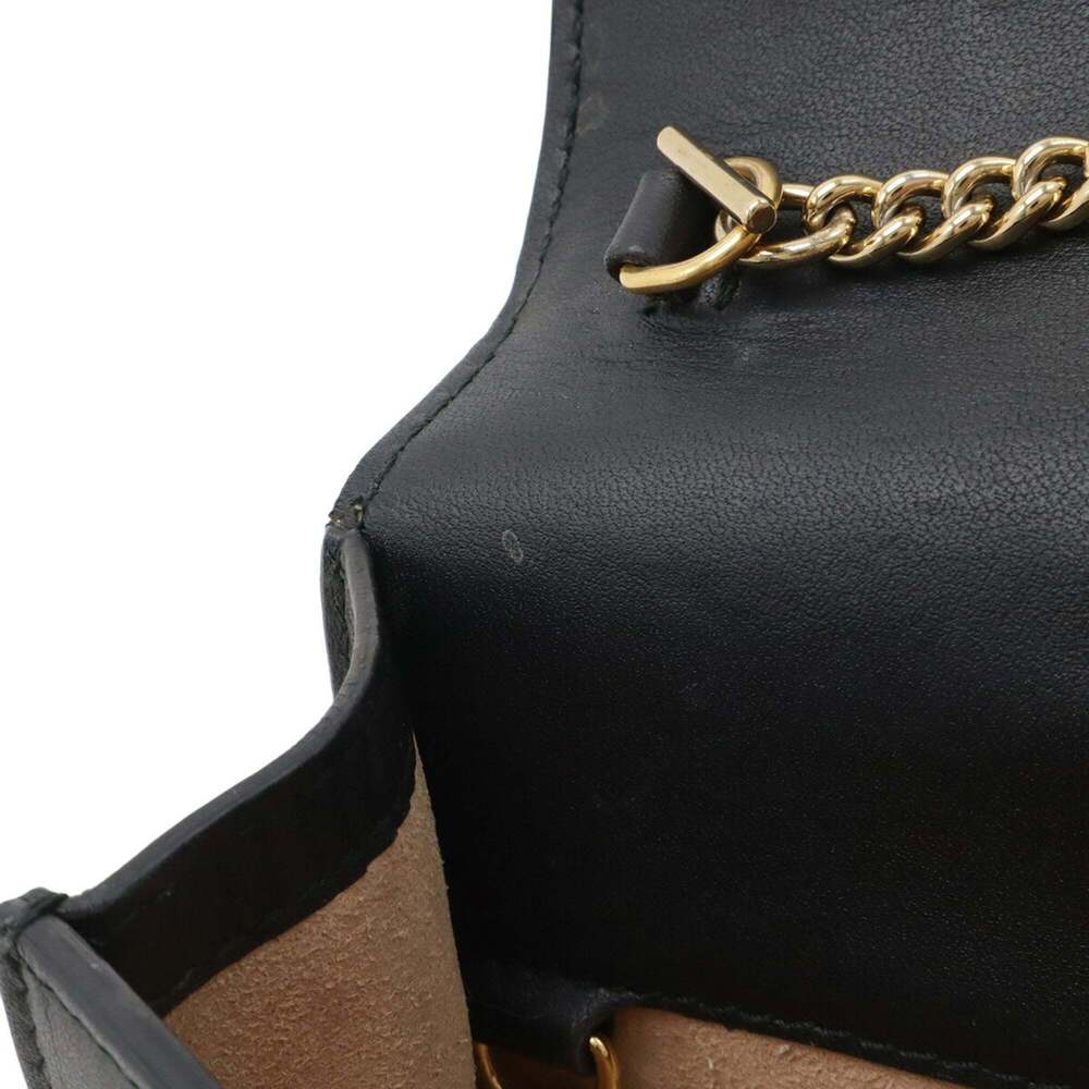 GUCCI Black Leather Sylvie Clutch Bag - Picture 9 of 10